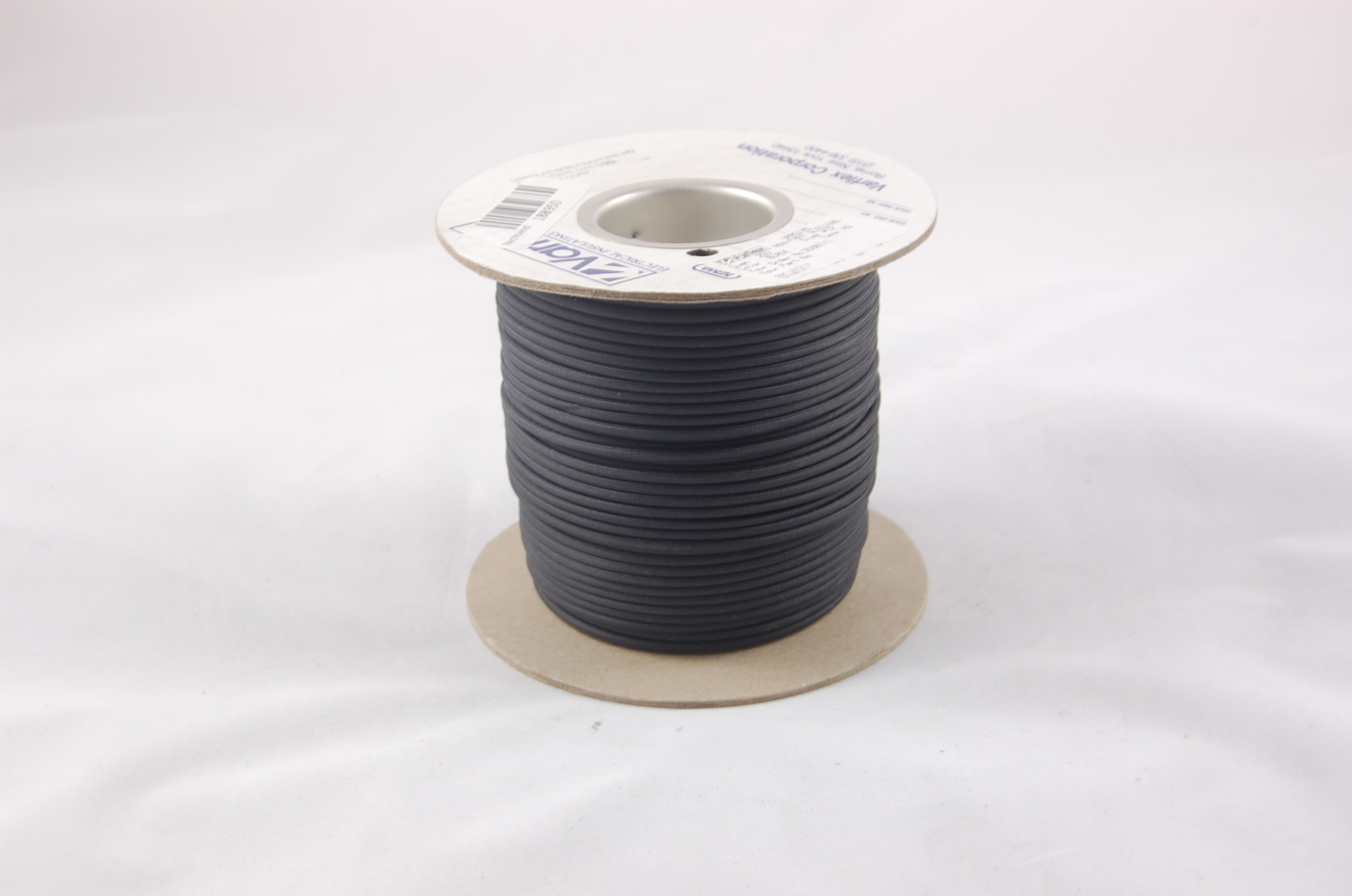 #22 AWG Varglas Type HO Heat-Cleaned and Treated High Temperature Non-Fray Flexible Fiberglass Sleeving , black, 500 FT per spool